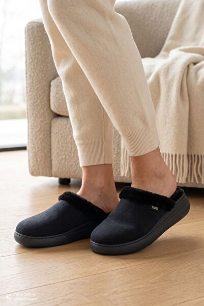 Twigy Demmy Suede Women's House Slippers Black 37/41