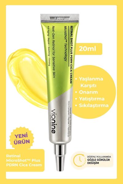 Vio nine Retinal MicroShot™ Plus PDRN Cica Cream %0,1 Made In Korea 20 ML