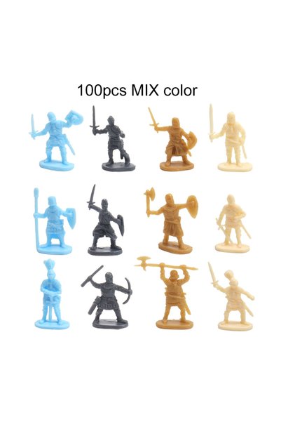 Choice3 MIX -100PCS 100pcs/set Ancient Soldier Miniature Decorative Model Par...