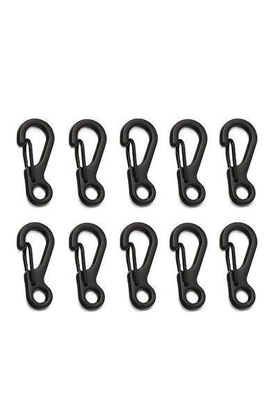 Choice 10Pcs 4/10Pcs Carabiner D-Ring Key Chain Spring Clips Mini Aluminium A...