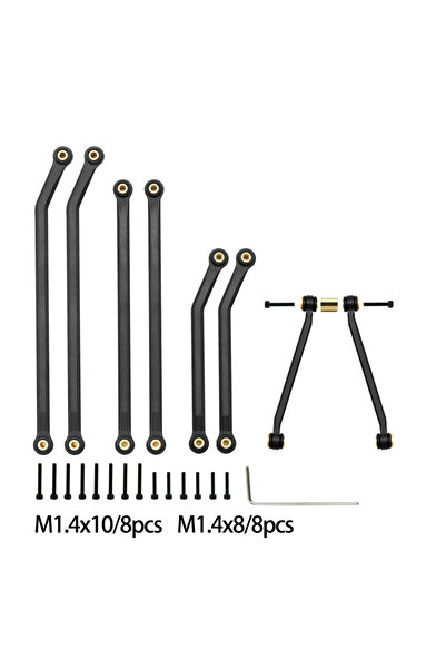 Choice Black BDXRC CNC Aluminum High Clearance 4 Links Set Upgrade Parts for ...