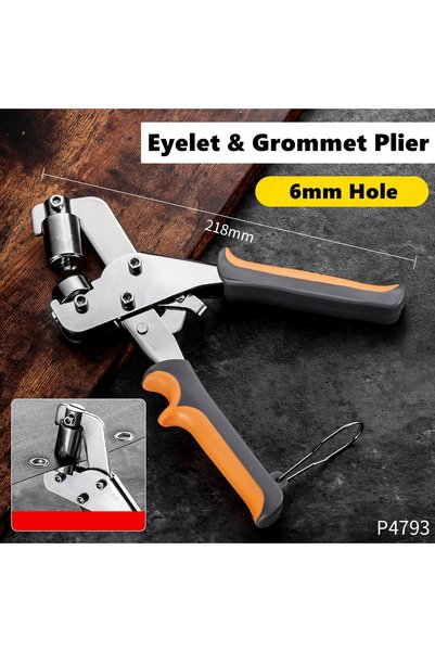 Choice3 6mm Eyelet Plier 6mm 10mm Grommet Pliers Kit Tools Handheld Hand Pres...