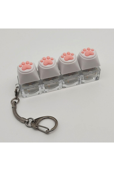 Choice C 4keys MZYSK Silicone Soft Cat Claws Keychain Key Ring Pendant Mobile...