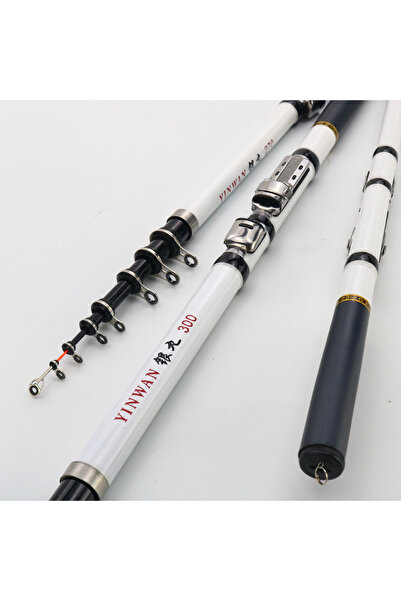 choice2 1.5M White JOSBY Carbon Fiber Spinning Fishing Rod Telescopic Mini Po...
