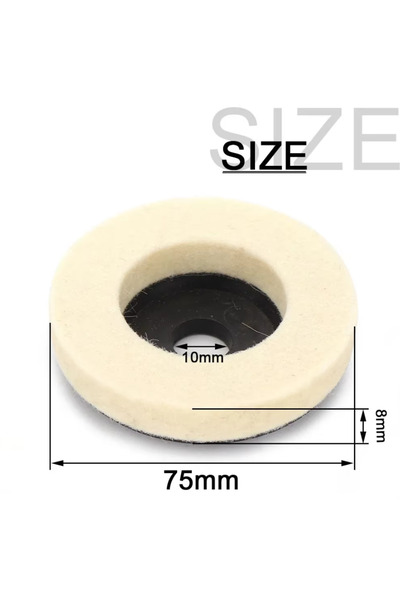 choice2 3inch 50/75mm Wool Polishing Wheel Felt Pads Angle Grinder Disc For M...