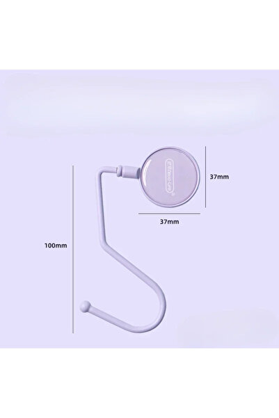 Choice PURPLE 1 Pcs Cute Morandi Bag Hook Heavy Table Purse Bag Hooks Travel ...