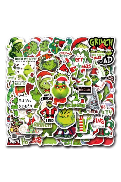 Choice 55Pcs 55Pcs Grinch Stickers Christmas Creative Graffiti Stickers DIY L...