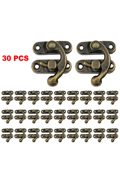 Choice Bronze 30Pc Antique Bronze Boxes Hasps Iron Lock Catch Latches Set For...
