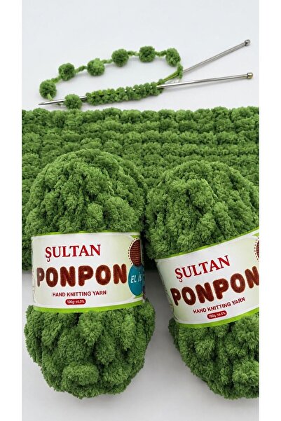 hobi dünyası evim 1 Adet Sultan Ponpon İp Dut İp Atkı Battaniye Yastık Kırlen...