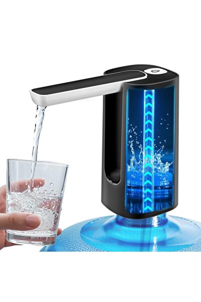 Choice Black Foldable Water Dispenser for 5 Gallon Bottle, Electric Water Pum...