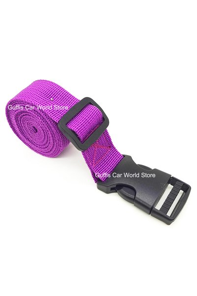 Choice6 Purple 1.5M Buckle Tie-Down Belt Cargo Straps for Car Motorcycle Bike...