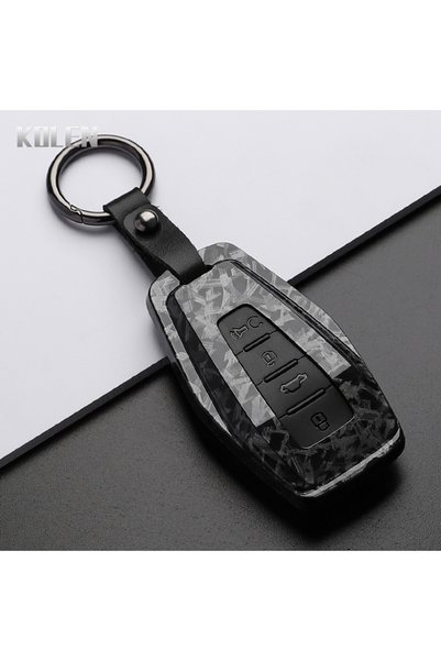 Choice3 غطاء مفتاح السيارة من ألياف الكربون ABS طراز F-Carbon Set 1 لسيارات ج...