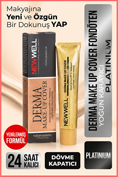 New Well Yoğun Kapatıcı Fondöten 05 Platinium 30 ml 8680923304854