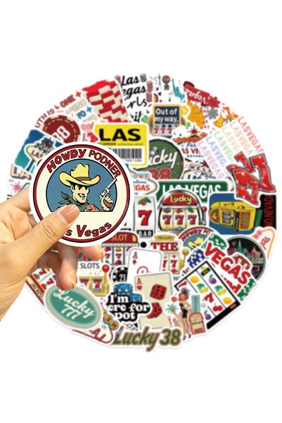 Choice 50pcs 50PCS Cartoon Las Vegas Graffiti Stickers Guitar Notebook Luggag...