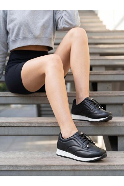 Nesil Shoes Wiss 1120 Siyah Anatomik Kadın Sneakers