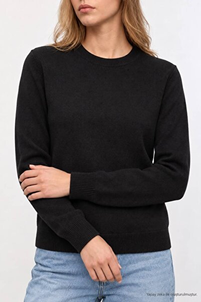 Serpirella Butik Crew Neck Basic Knitwear