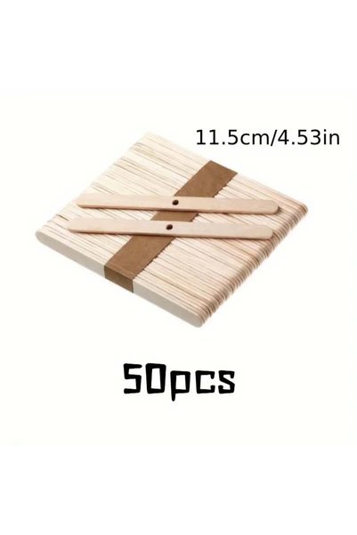 Choice Light Grey 50Pcs Wooden Candle Wicks Holder Candle Making Tool Candle ...
