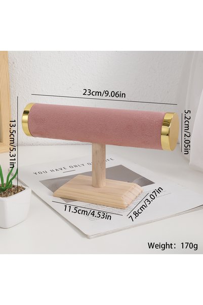 Choice Pink Jewelry Bracelet Display Stand Vertical T Bar Tower Organizer for...