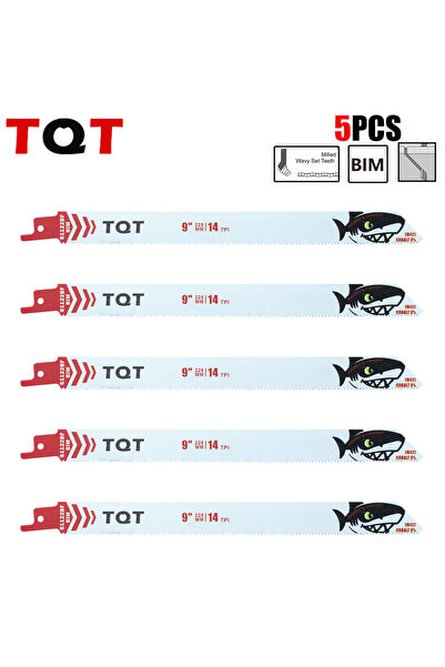 Choice شفرات منشار ترددي معدنية S1122Bf-5Pcs، 5 قطع، 228 مم، 14Tpi، 9 بوصة، ث...