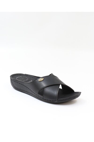 BENTO 16032 Black Anatomical Women's Slipper