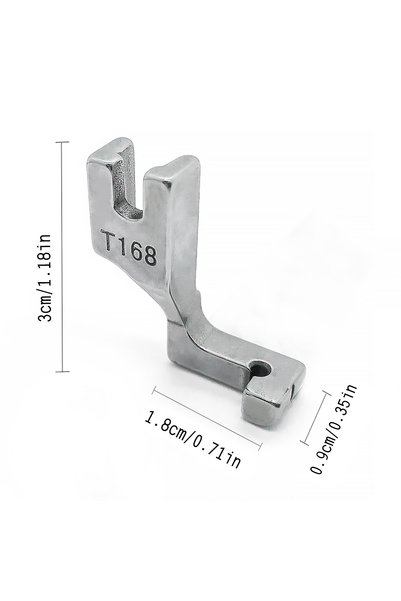 Choice T168 قدم سحاب T168 رمادي فاتح لآلة الخياطة الصناعية ذات الإبرة الواحدة...