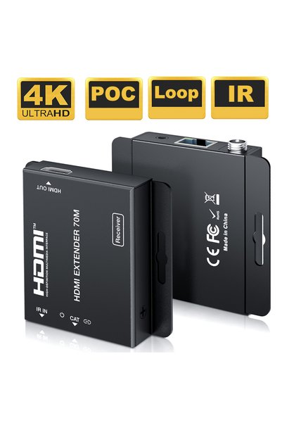 Choice EU power supply 4K HDMI Extender over Cat6/7 Cable up to 70M 230ft HDM...