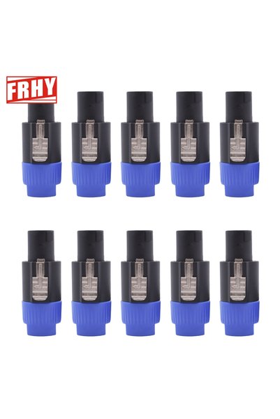 Choice Blue 10PCS Speakon NL4FC 4-Pin Locking Amplifier Speaker Connector - 4...
