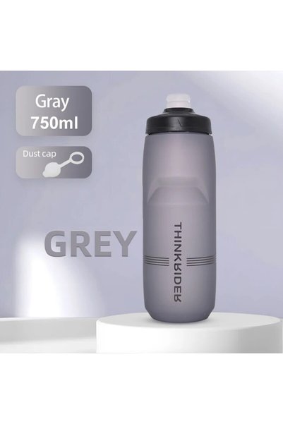 ThinkRider Gray 750ml 620ml/750ml Bicycle Bottle MTB Road Bike Water Bottle O...