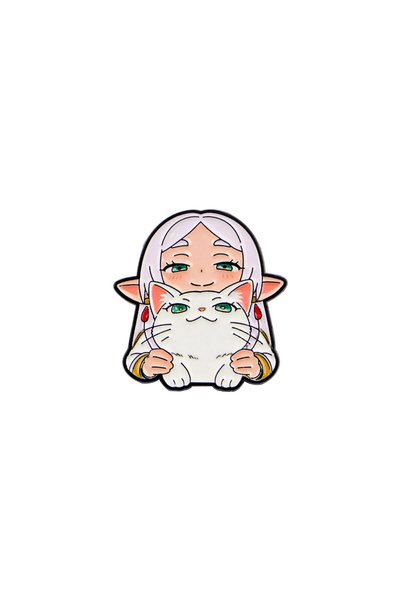 Choice 3 1-4pcs/Set Cute White Haired Elf Enamel Pin Cartoon Girls Brooch Lap...