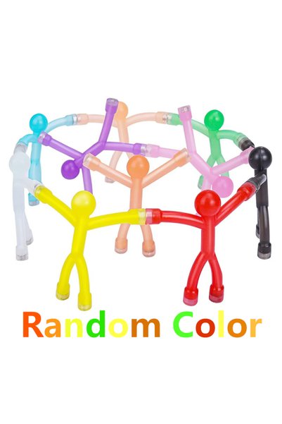 Choice 10PCS 10Pcs Colorful Fridge Magnets Cute Mini Man Flexible Magnetic St...