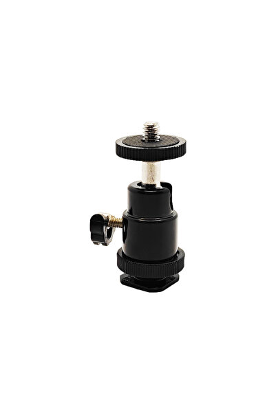 Choice4 1PC Hot Shoe Mount 1/4" Camera Hot Shoe Mount 360° Rotatable Metal Mi...