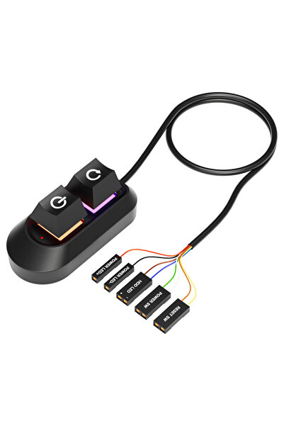 GGBEE No RGB Button Mechanical Desktop Power Switch External Start Computer S...
