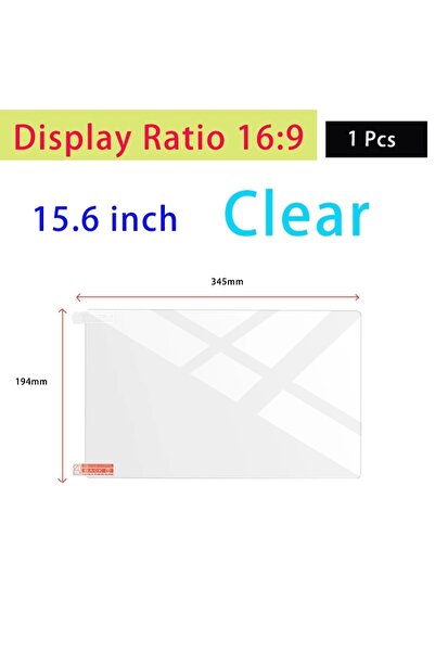 Choice 15 Clear 345x194mm 15.6 Inch Display Ratio 16:9 Notebook Screen Protec...
