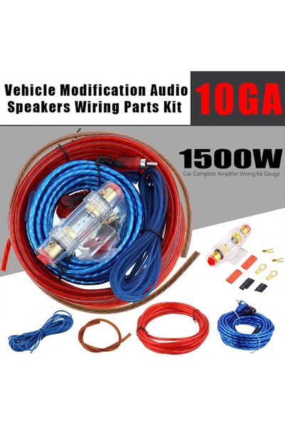 Choice 10GA Car Audio Speakers Wiring Kit Subwoofer Amplifier 1500W Installat...