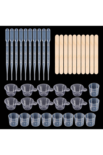 Choice PA093 Resin Mixing Casting Tools Kit 10 Mixing Cups 10 Measuring Cups ...
