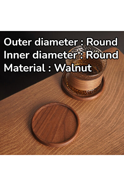 Choice 1pcs RR Walnut TIME OWNER Tea Coffee Cup Pad Placemats Decor Walnut Be...