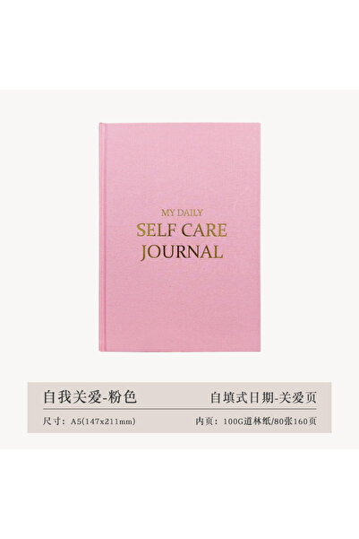 Choice Q pink A5 Self-care Journal Weekly Monthly Daily Planner Diary Noteboo...