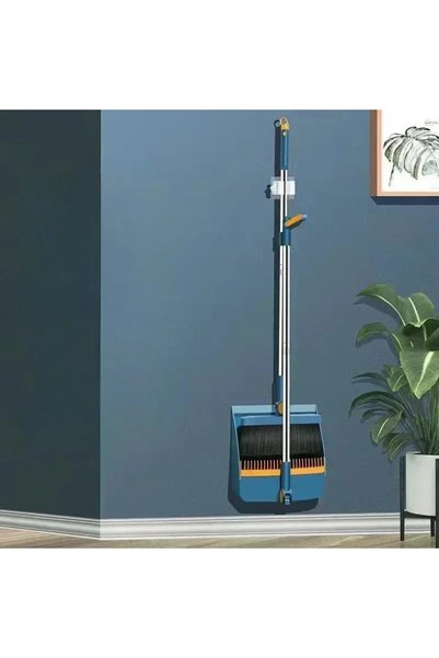Choice Rotating Blue Broom set Household broom broom Dustpan set Brush head s...