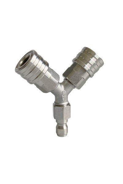 Choice Y shape High Pressure Washer Water Outlet Spliter Seperator Adapter 1/...