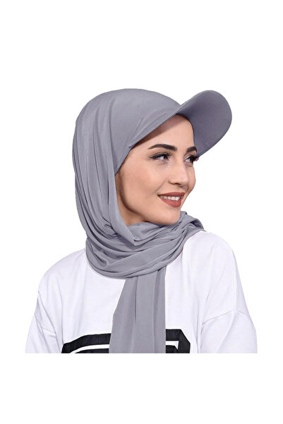choice2 >8Y One Size GRAY New Women Brim Bandana Cap Scarf Hat Outdoor Sun Vi...