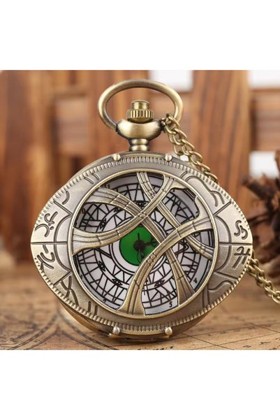 Choice Brown Souvenir Gift Necklace Chain Pendant Old Clock Marvel Reloj Vint...