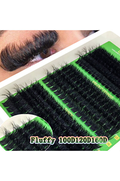 Choice3 رموش صناعية منفوشة ومموجة طراز MIX 0.07mm D Fluffy100D120D160D HBZGTL...