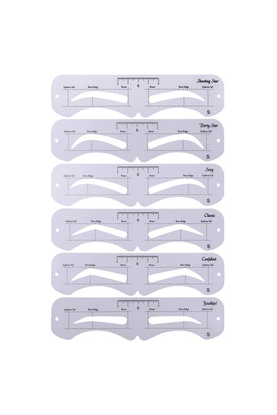 Choice S The New Fixed PVC Eyebrow Shaper Template Can Be Reused With High-qu...