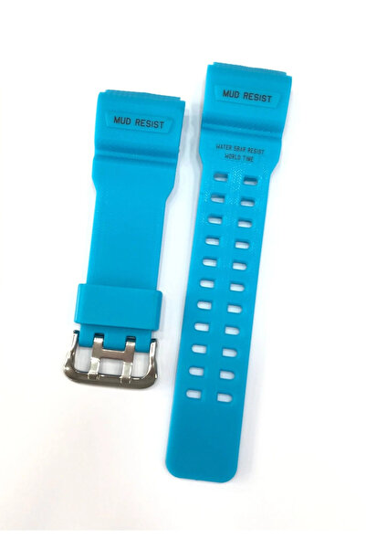 DUNLOP Dun-339 Blue Green Black Color Silicone Watch Band Strap