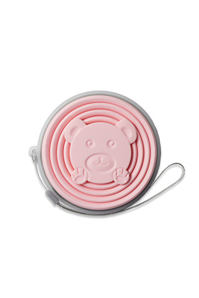 Choice Pink 180ML Portable Silicone Folding Water Cup Outdoor Heat Resistant ...