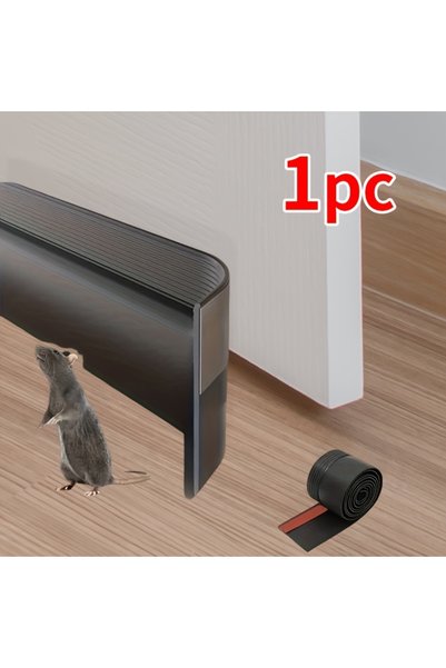 Choice4 50mm 1M 1Pcs Black Door Bottom Guard Self-adhesive Seal Strip Door St...