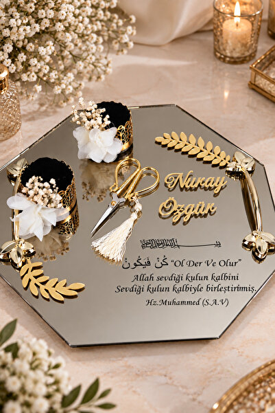 Masalsı Concept Özel Gün Tepsisi Söz Tepsisi Nişan Tepsisi Yüzük Tepsisi Kız ...