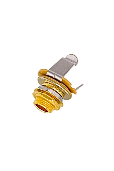 Choice 2PCS Gold 2pcs Metal 1/4"Mono Input Jack Plug Socket Electric Guitar B...
