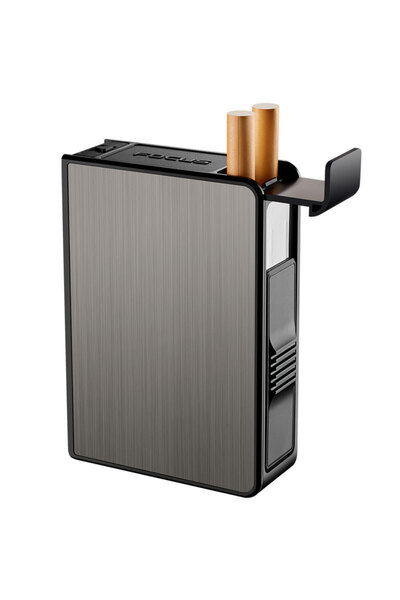 Choice1 black Metal Sealed Waterproof portable Business Cigarette case 20 pac...