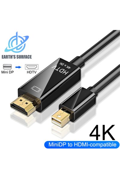 Choice محول كابل 1.8 متر من Mini DP بدقة 4K إلى HD 4K Mini DP إلى HDMI متوافق...